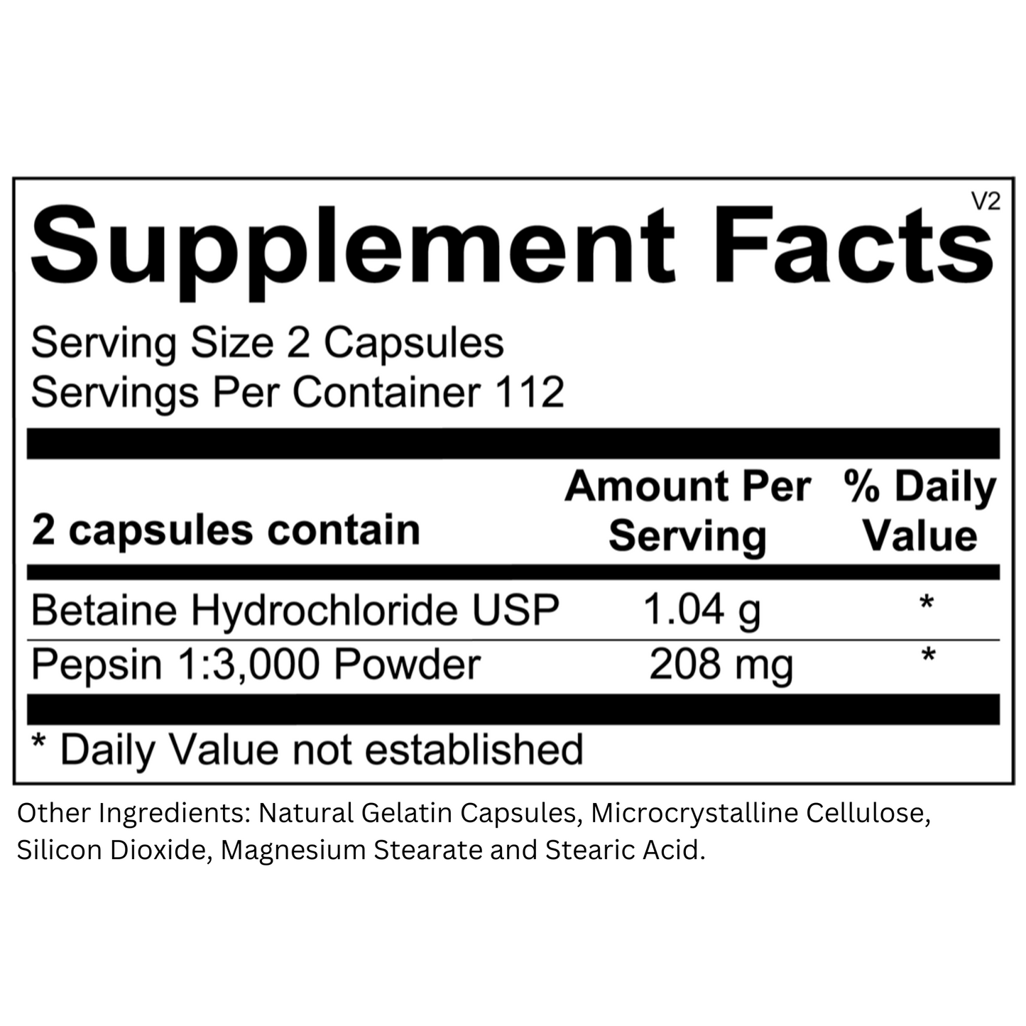 Betaine & Pepsin