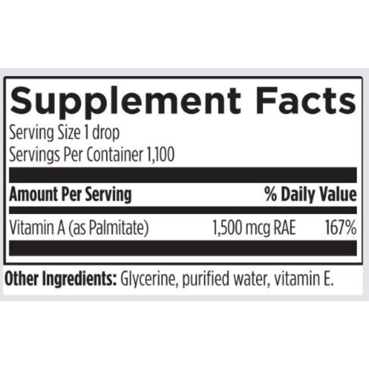 Liquid Vitamin A