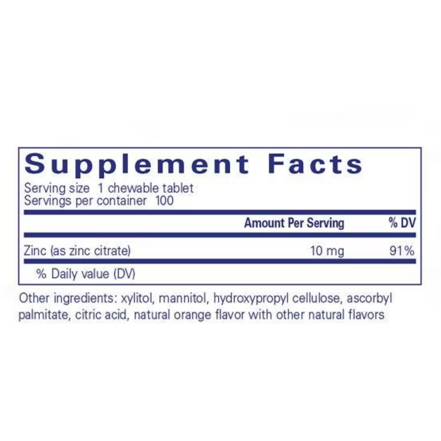 Zinc Chewables