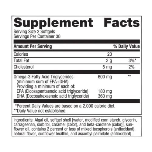OmegaGenics Algae Omega-3s