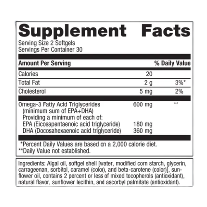 OmegaGenics Algae Omega-3s